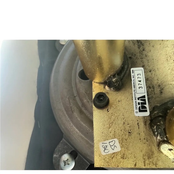 Vintage counter stools DIA brass & cream leather JEANS SHIRT JACKET SHOES - Picture 6 of 12